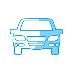 car icon over white background vector illustration
