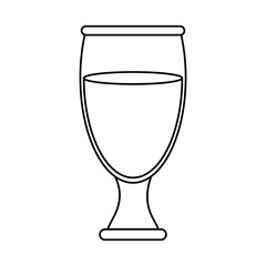 water in glass cup icon image vector illustration design 