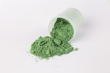 pigment on a white background