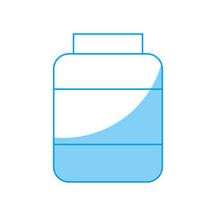 medicine bottle icon over white background vector illustration