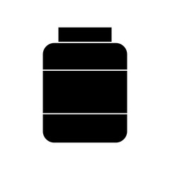 medicine bottle icon over white background vector illustration