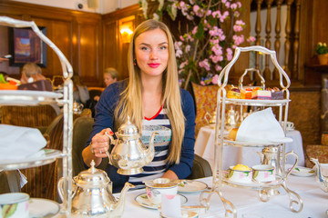 Classical london afternoon tea with english breakfast