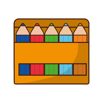 colors box icon over white background colorful design vector illustration