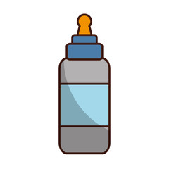 glue bottle icon over white background colorful design vector illustration