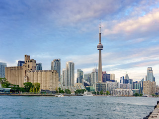 Urban scene, cityscape and landmark at day, Toronto, Ontario, Canada.