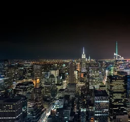 Fotobehang Aerial view of cityscape and skyscrapers, New York City, USA. © bruno135_406