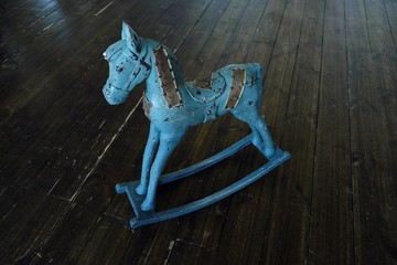 Little toy blue horse horse for kids