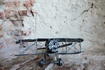 Toy airplane retro for collectors