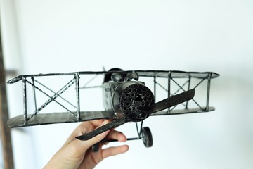 Toy airplane retro for collectors