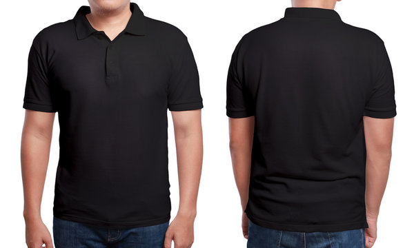 Black Polo Shirt Design Template