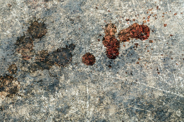 Stain on old cement texture