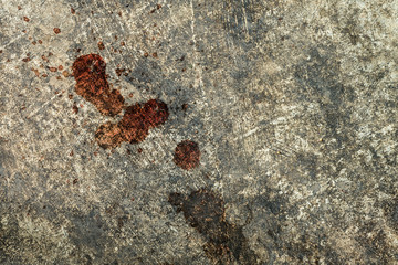 Stain on old cement texture
