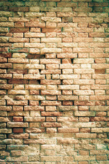 Old red brick wall textures and backgrounds