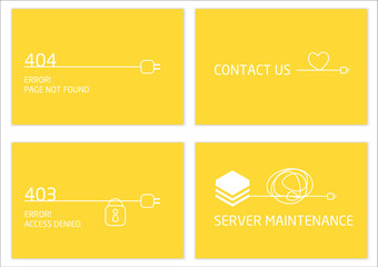 Vectors Abstract background connection error access website
