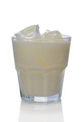 Cold milk cocktail