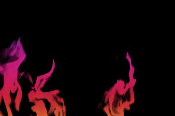  Abstract multicolored Fire flames