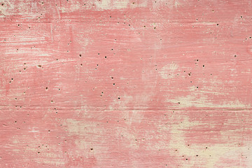 dirty red painted wall