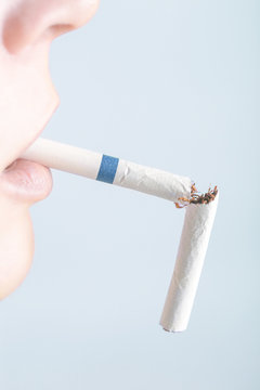 Quit smoking concept - studio shoot