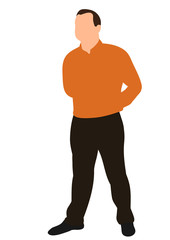 Fototapeta premium Vector, guy, flat style