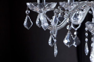 Chrystal chandelier close-up