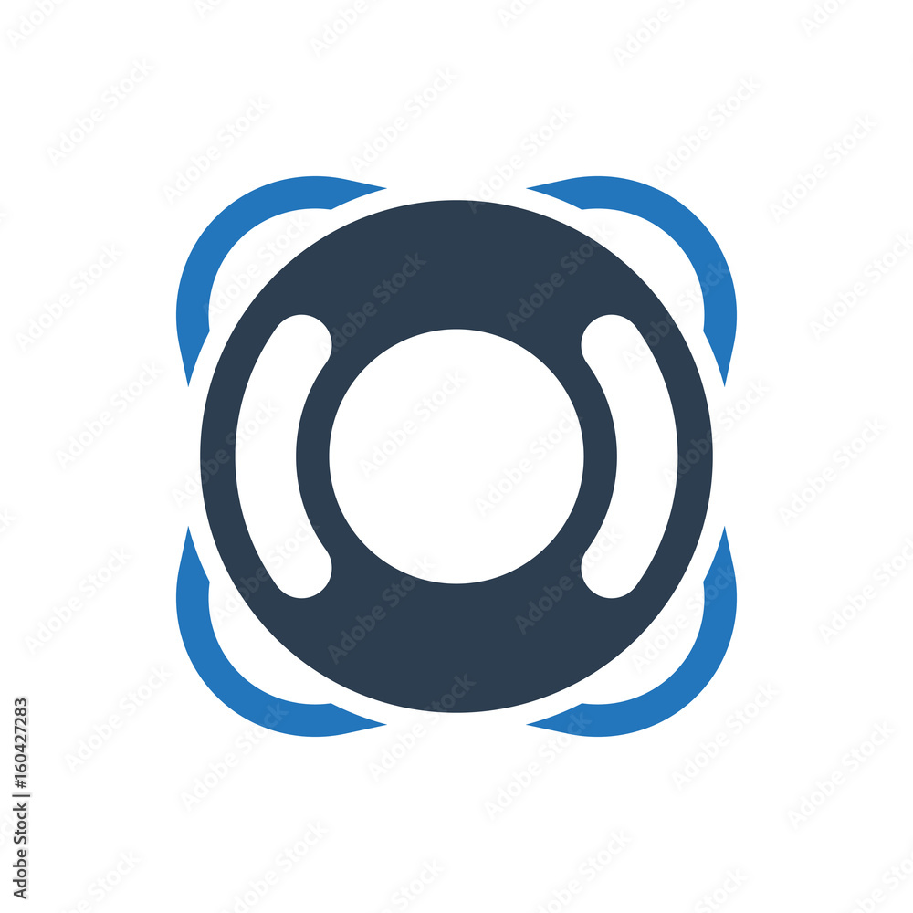 Canvas Prints Lifebuoy Icon