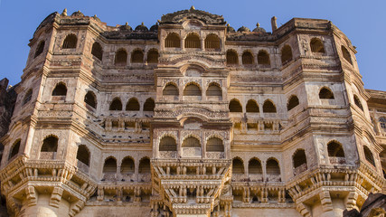 Details of Jodhpur fort in Rajasthan, India.