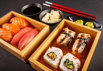Fresh made sushi set