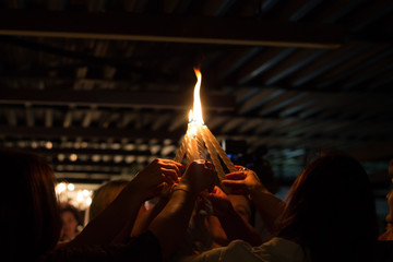 Candles Association to One flame