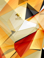 Obraz premium Low poly geometric 3d shape background