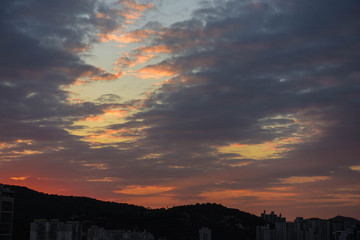 sky sunset, nature, seoul korea