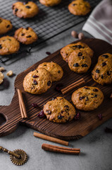 Carrots cookies with cranberries