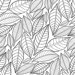 Graphic leaves pattern