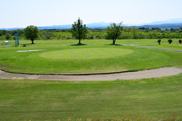 新緑のゴルフ場