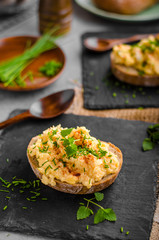 Scrambledd eggs with chive and chilli