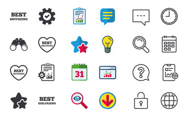 Best boyfriend and girlfriend icons.