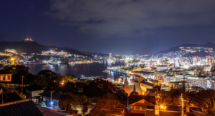 Naklejka premium 長崎の夜景