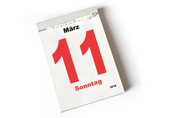 11. März 2018