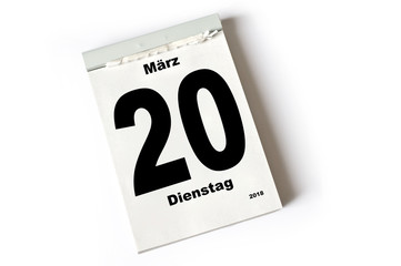 20. März 2018