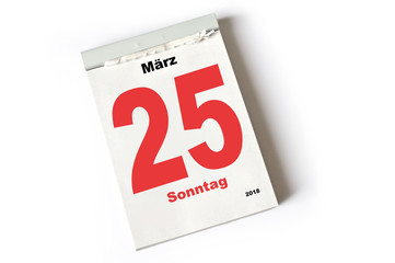 25. März 2018