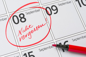 Kalender - 08. September