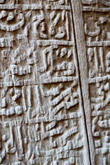 in oman old antique door texture and abstract background line