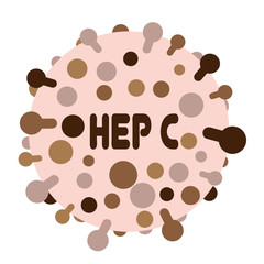 Hepatitic C virus vector illustration