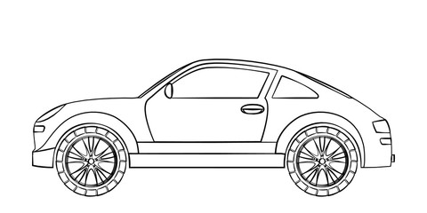 Sports car sketch