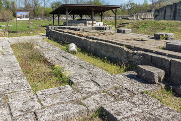 Ruins of The capital city of the First  Bulgarian Empire medieval stronghold Great Preslav (Veliki Preslav), Shumen Region, Bulgaria