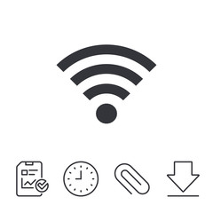 Wifi sign. Wi-fi symbol. Wireless Network.