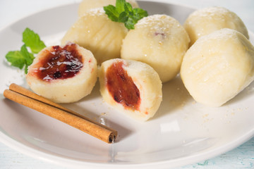 A sweet fiiled dough balls popular in Austria and Hungary