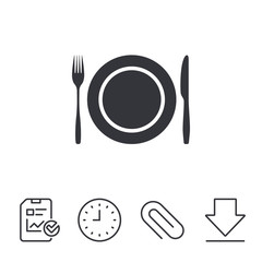 Plate dish with fork and knife.
