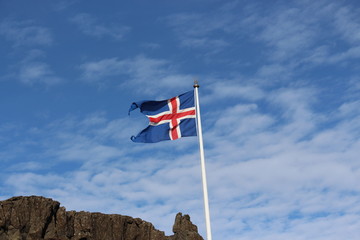 Island Flagge
