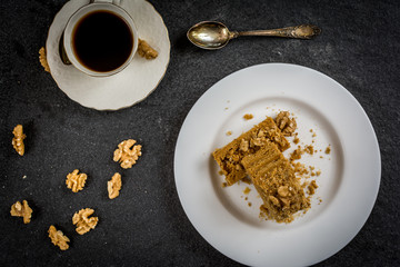 Traditional honey cake
