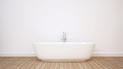 Naklejka na ściany i meble bathroom in apartment or hotel - 3D Rendering